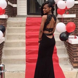 Two-piece prom dress